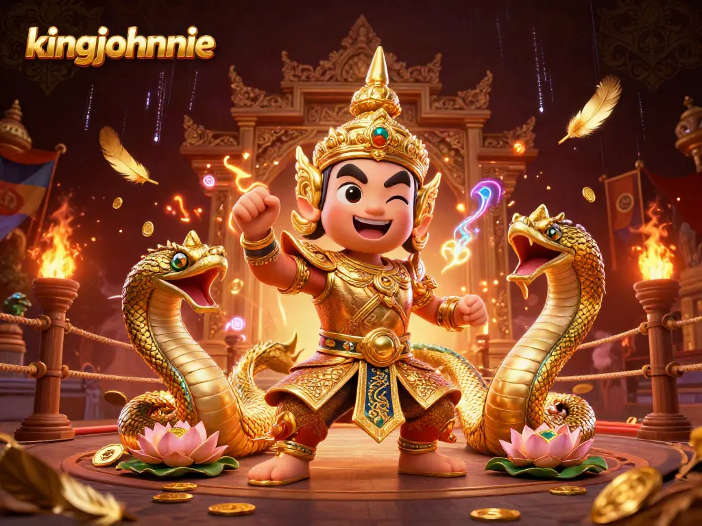 Engage in thrilling roulette action at kingjohnnie casino with vibrant characters and casino elements.